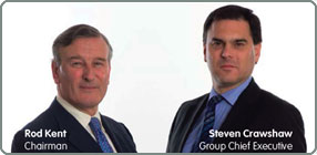Rod Kent, Chairman and Steven Crawshaw, Group Chief Executive