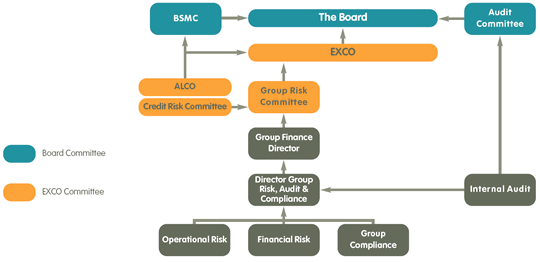 risk management functions diagram